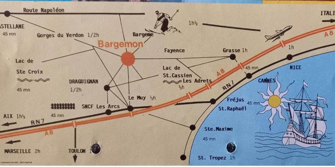 Apartament Entre Mer & Verdon Bargemon Zewnętrze zdjęcie